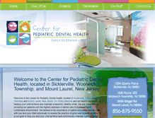 Tablet Screenshot of pediatricdentalhealth.com